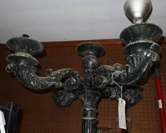 Upper part of vintage street light