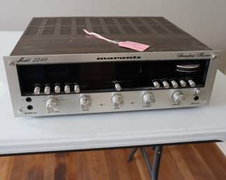 A good quality receiver in the music room upstairs.