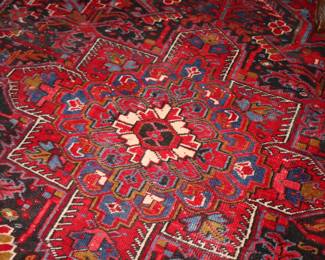 Medallion in the center of the Antique Heriz rug in the LR.  This 10x14 handmade Persian rug is a wonderful price and a must see! 