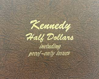 56 Kennedy Half Dollars - 1964 - P, D & Proof 1965 - P & SMS 1966 - P & SMS 1967 - P & SMS 1968 - D & S Proof 1969 - D & S Proof 1970 - D & S Proof 1971 - P, D & S Proof 1972 - P, D & S Proof 1973 - P, D & S Proof 1974 - P, D & S Proof 1976 - P, D, S Proof, S BU, S PR 1977 - P, D & S Proof 1978 - P, D & S Proof 1979 - P, D & S Proof 1980 - P, D & S Proof 1981 - P, D & S Proof 1982 - P & D 1983 - S 1984 - P, D & S Proof 1985 - P, D & S Proof
