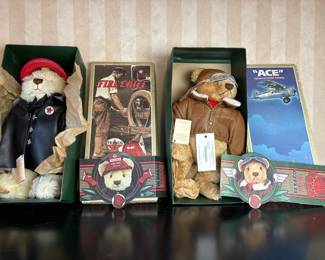 Texaco Teddy Bears "Fire Chief & Ace"