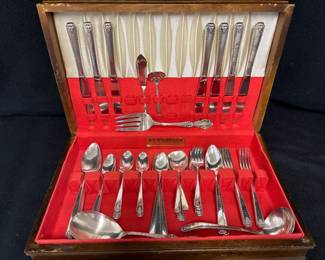 WM Rogers & Son Flatware & box