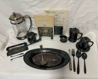 Atlantic Coast Line RR Dinner Service Pieces. Silver Soldered circa 1940’s-1950’s
