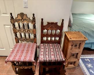 Mexican Chair and nightstand