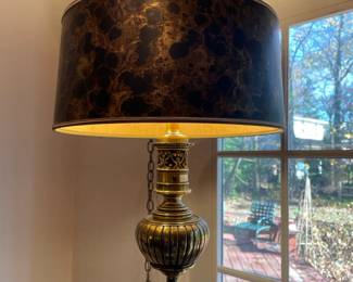 Brass Swag Lamp