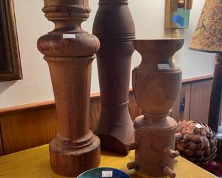 Wooden Candle Pillars