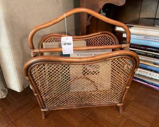 Rattan Magazine Rack