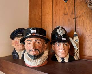Lobster Man Toby Mug (Royal Doulton), Royal Doulton Toby Mug Beefeater, Royal Doulton Toby Mug The London Bobby
