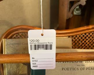 Rattan Magazine Rack