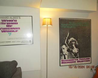 framed original "Who's Afraid of Virginia Woolf" 2 piece poster set