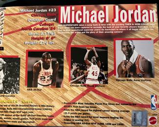 Back of Jordan action figure box