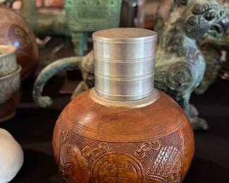 Antique tea canister