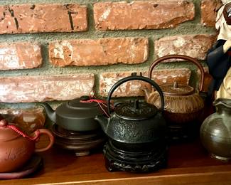 Vintage Asian teapots
