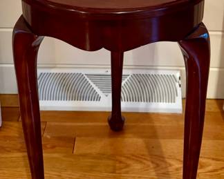 Side Table with Hand Painted Tile