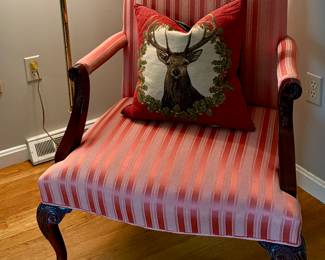 Kindel Armchair with Claw on Ball Feet