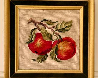 "Peaches" Needlepoint