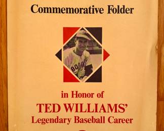 Ted Williams Commemorative Folder