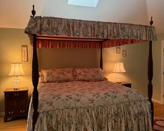 Virginia Galleries Furniture by Henkel Harris King Canopy Bed