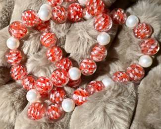 Murano Glass Bead Necklace