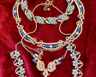 Shades of Blue Crystal Necklaces