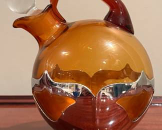 MCM Farber Brothers Amber Cocktail Pitcher