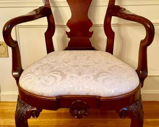 Queen Anne armchair detail