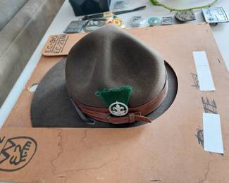 Ranger hat and press - Smokey the bear hat