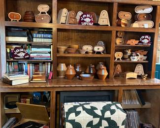 Beautiful Wood Boxes handcrafted by local woodworker. Hardback and Paperbacks covering Cicil War, Nature/Gardening, Quilting/Crafts, Religion, etc