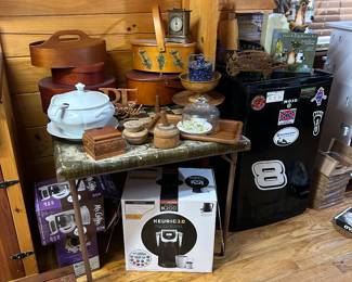 Lots of Kitchen. Small Appliances, dishes, Cutco knife sets and much more!