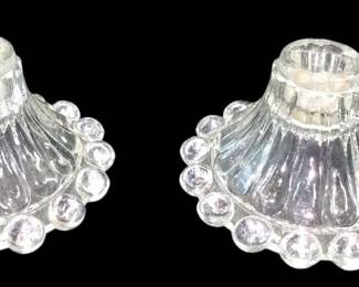 MCM Anchor Hocking Boopie Candle Holders 