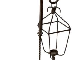 Wrought Iron Single Lantern Candle Holder 