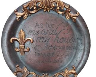 Serve The Lord Decorative Red Charger Plate 