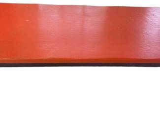 Red Blue Wooden Bench 