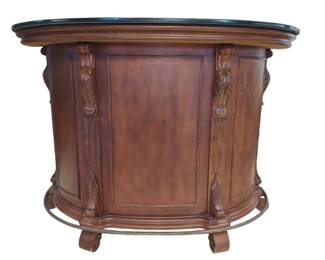 Traditional Bar Cabinet With Granite Top 