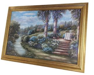 Framed B Brown Painting 