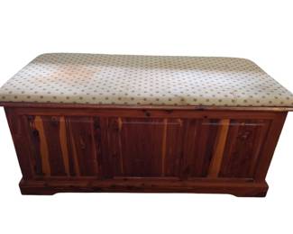 Upholstered Top Murphy Cedar Chest 