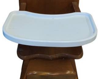 Vintage Wood High Chair Tray 