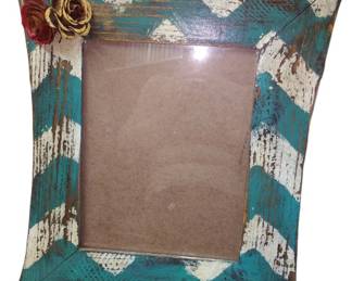 Distressed Rustic Rose Frame 
