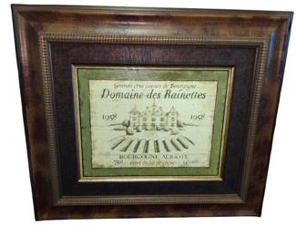 Brissonnet French Wine Label Wall Art 