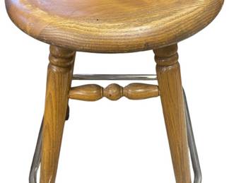 Wood Swivel Stool 