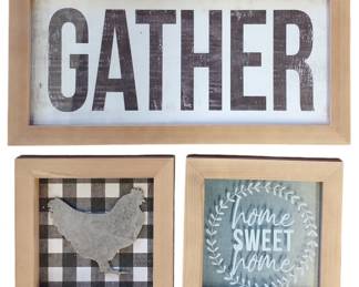 Country House Wood Framed Wall Art 