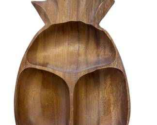 Vintage Carved Pineapple Tray 