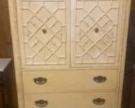 Huntley by Thomasville Faux Bamboo Fretwork Armoire
