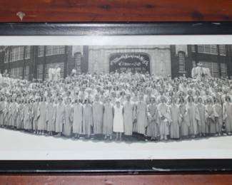 Fort Worth Central High Class of 1930 framed photograph  