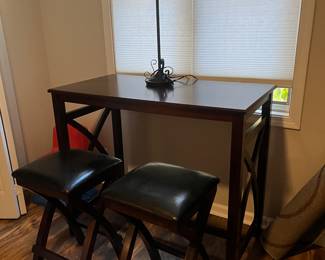 Study Desk with two stools