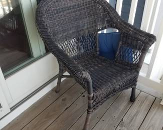 All weather wicker chair