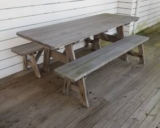 Picnic table & benches