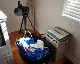 Telescope; household supplies