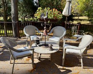 Rooster Weather Vane, Wicker Chairs, Lanterns,  and more...