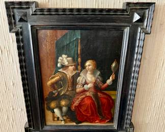 Dutch Courting Scene - Early 18th C.